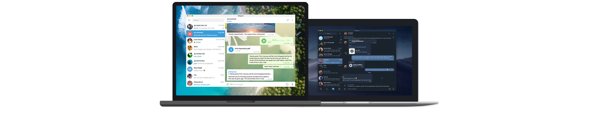 Telegram 安卓版界面预览