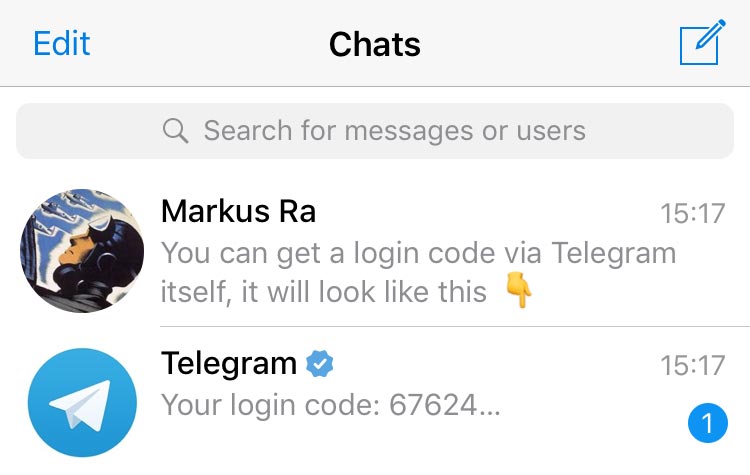 Telegram 登录验证码安全登录