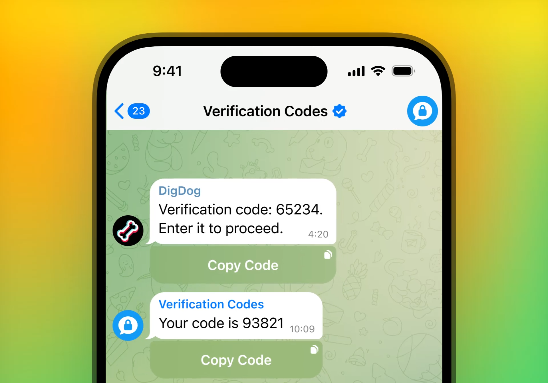 Telegram 端到端加密安全聊天可视化